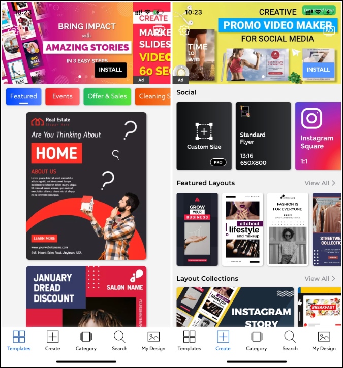 Flyer Maker para iPhone