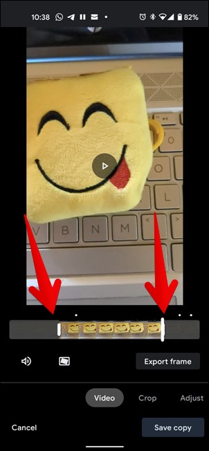 Recortar video Google Photos