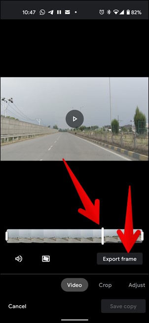 Exportar marco de Google Photos