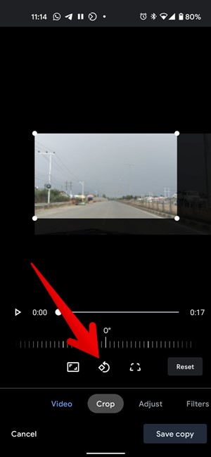 Rotar video Google Photos
