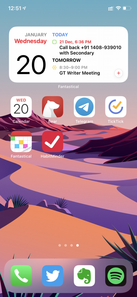 Fantástico iOS 14 widget