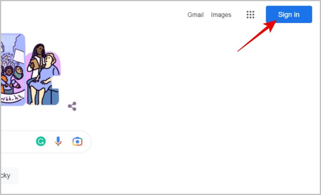 Iniciar sesión en Google en el escritorio