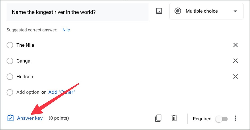 Agregar respuesta en formularios de Google