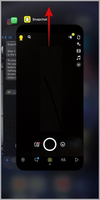 Forzar a Snapchat en iPhone