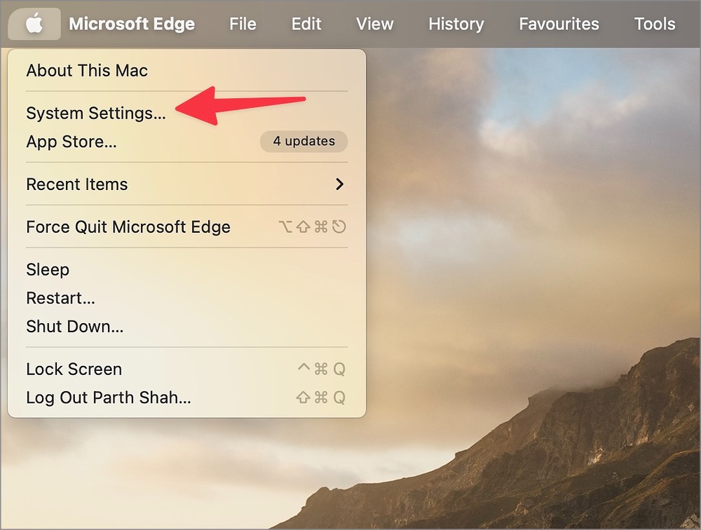 Abrir la configuración del sistema Mac