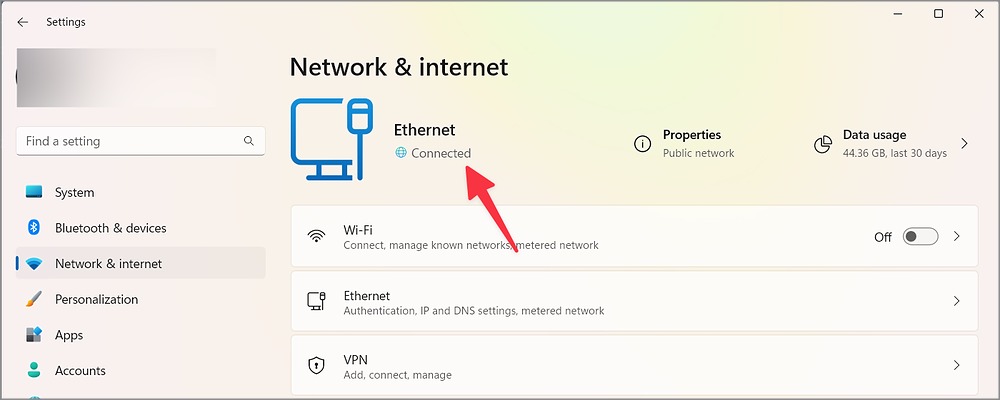 Verifique la conexión a Internet