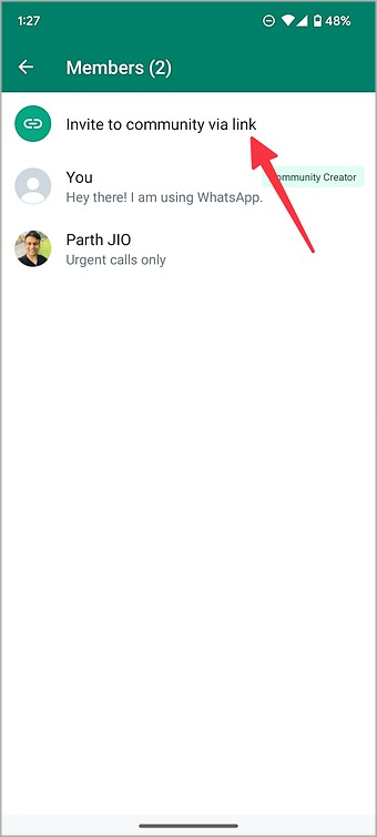 WhatsApp Community Invitar Link