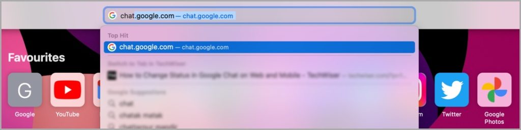 Abra Google Chat en el navegador