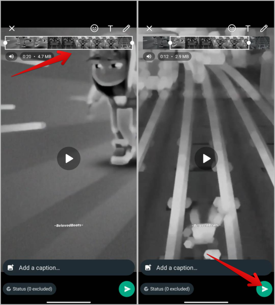Enviar carretes de Instagram en el estado de WhatsApp
