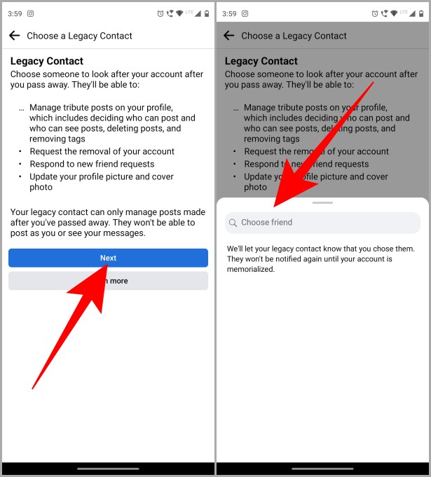 Elegir un Legacy Contact Facebook