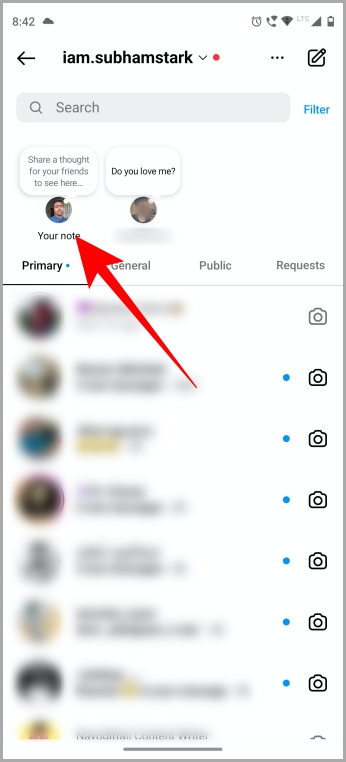 DMS de Instagram