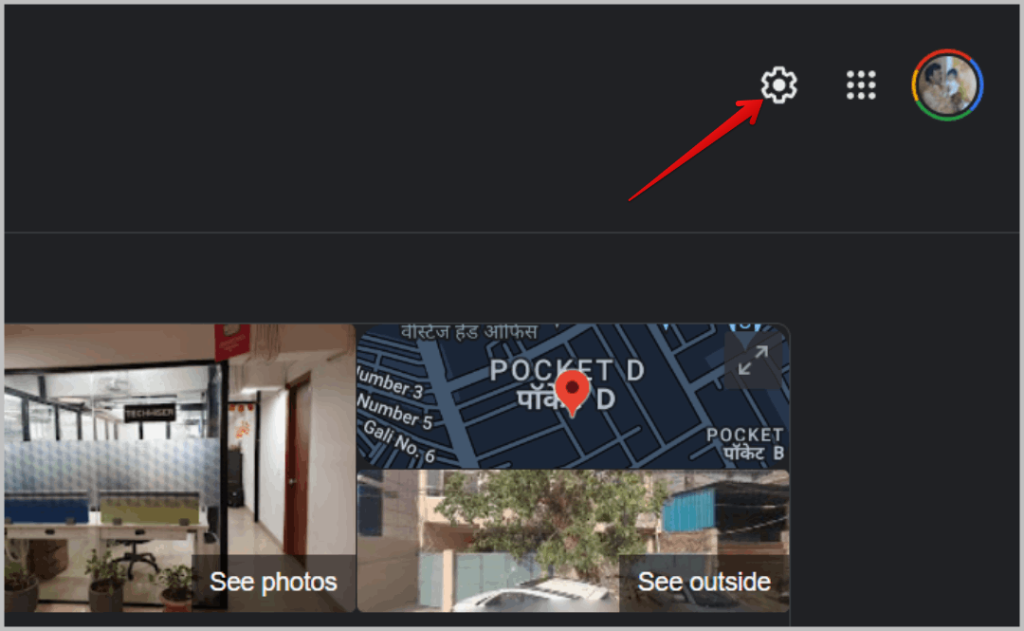 Abrir configuraciones rápidas en Google