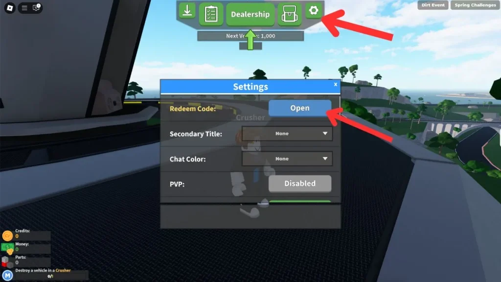 redimir los códigos de trituradores de automóviles Roblox 2