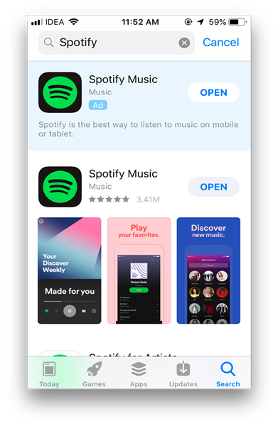 Cómo cambiar la App Store Country- Spotify