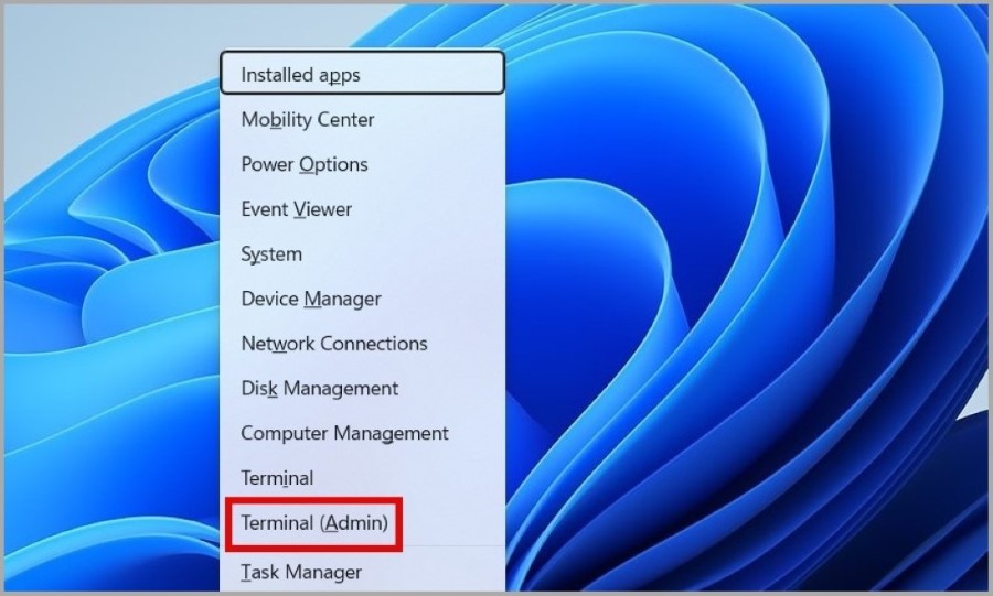 Abra terminal en Windows 11
