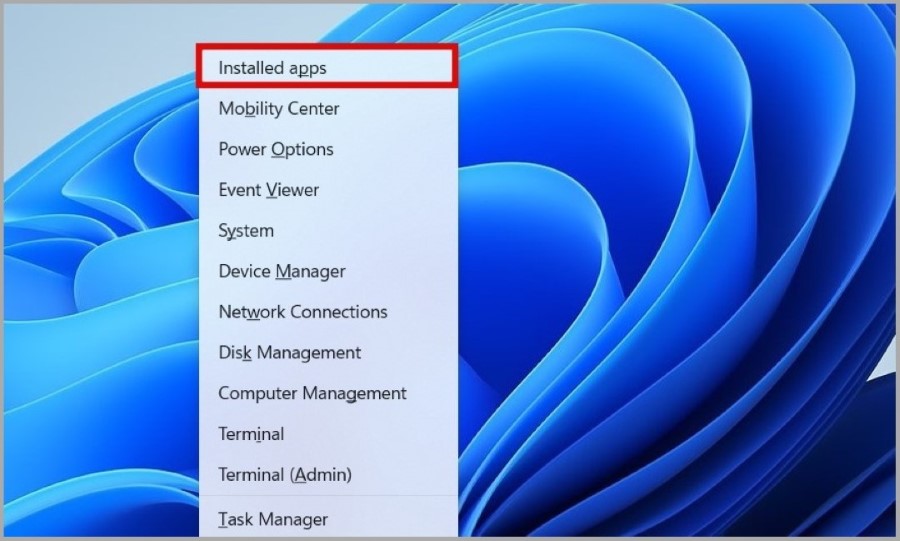 Aplicaciones instaladas en Windows 11