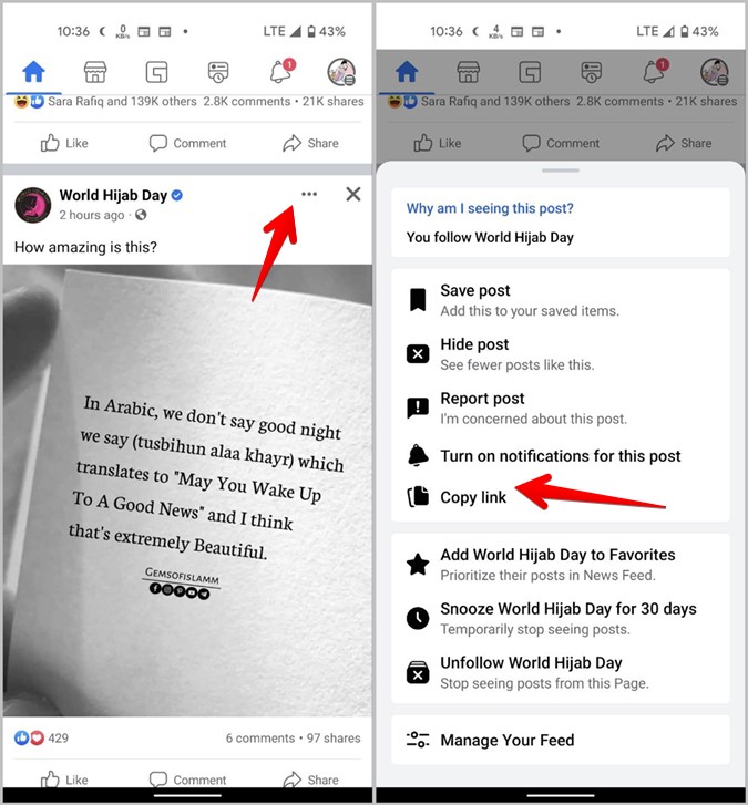 Enlace de Facebook para Public Mobile