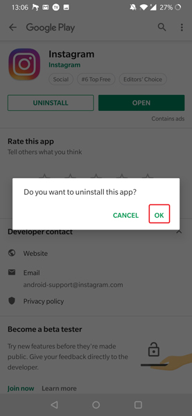 Instagram Music no está disponible en su región, ok