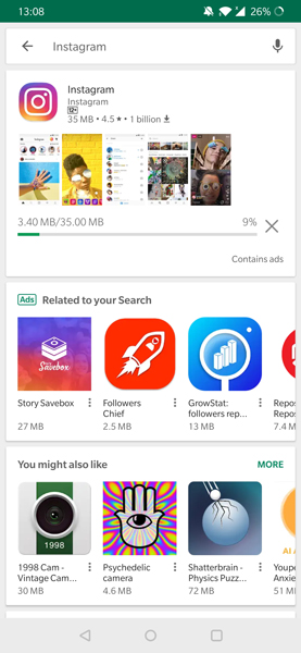 Instagram Music no está disponible en su región, descarga