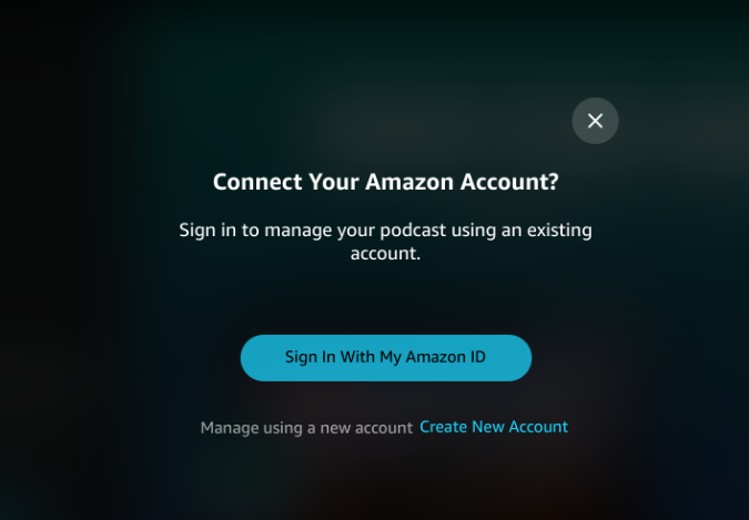 Iniciar sesión con Amazon ID a Amazon Music