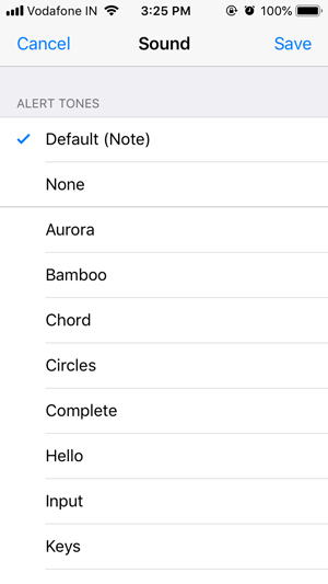 Notificación personalizada de WhatsApp: predeterminado