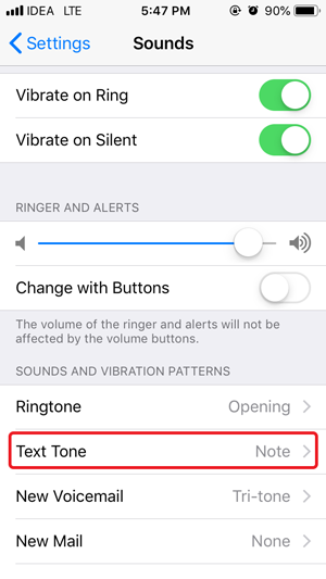 Notificación personalizada de WhatsApp: textx tono