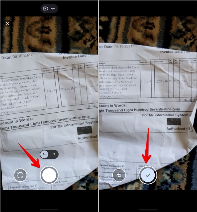 Documento de escaneo con Google Drive Scan
