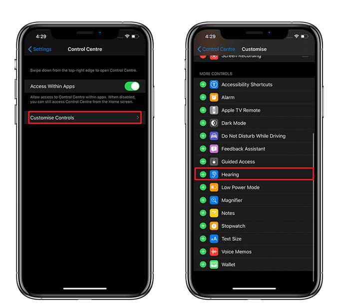 Agregue la audiencia al control CETRE personalizando los controles