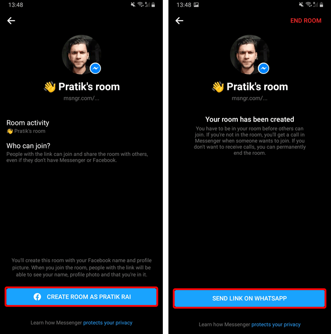 Messenger-Rooms-Whatsapp
