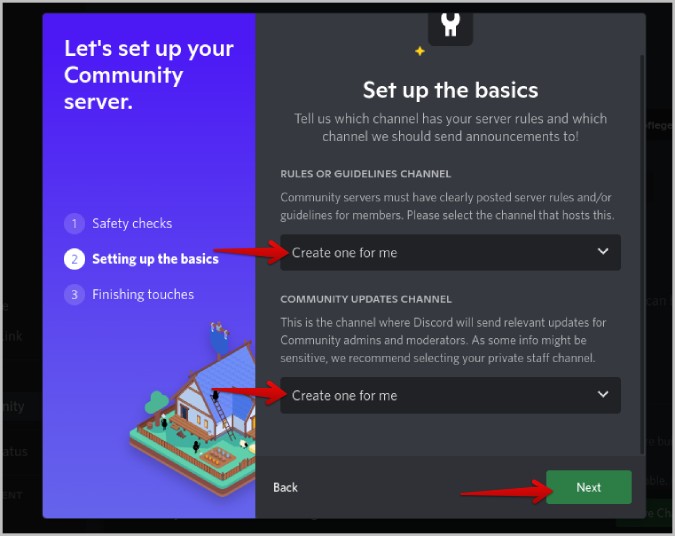 Establecer conceptos básicos para habilitar Discord Community
