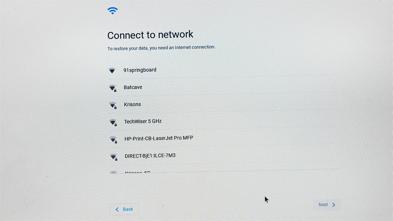 Conectar wifi al instalar Chrome OS