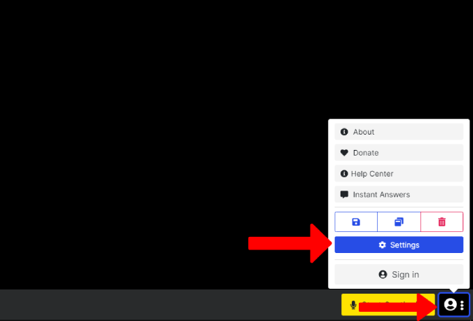 Abrir configuración de subtitulador web