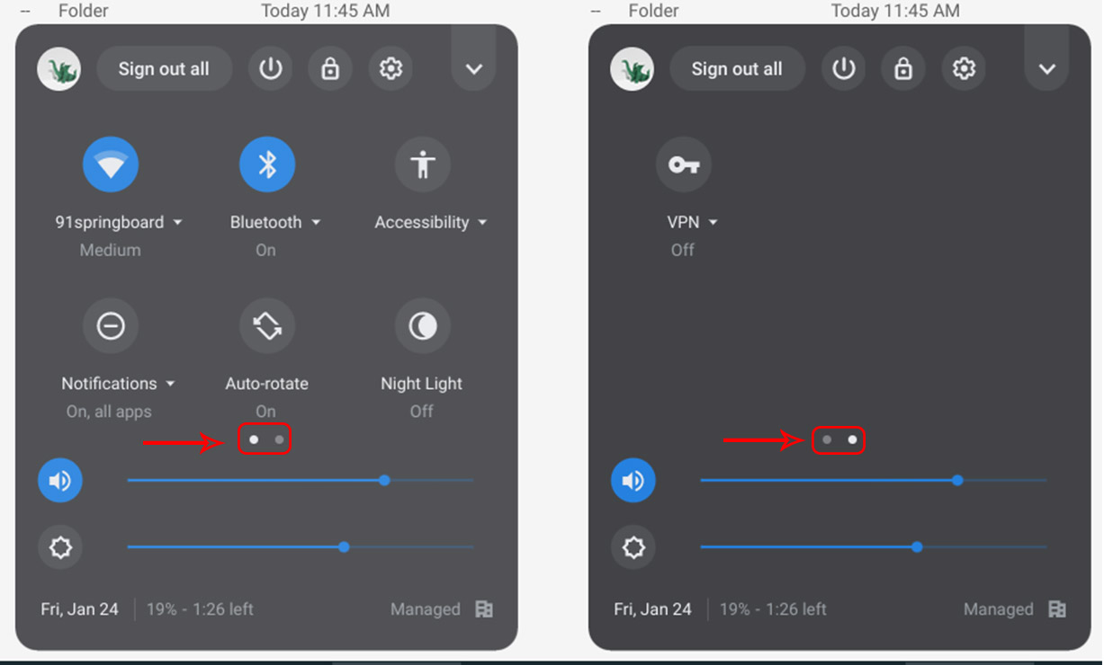 Múltiples páginas de configuración rápida