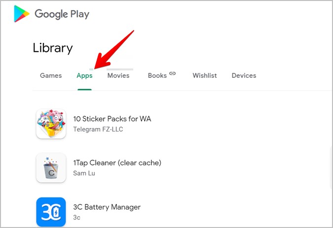 Aplicaciones del sitio web de Android Play Store desinstalación