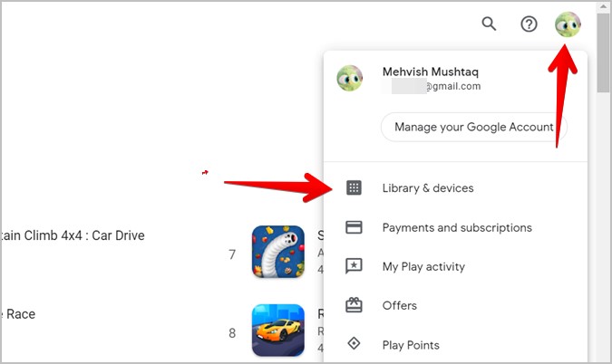 Aplicaciones del sitio web de Android Play Store