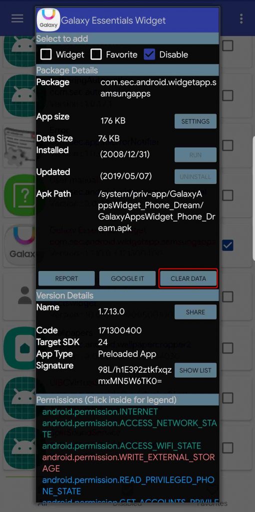 Package Disable Pro