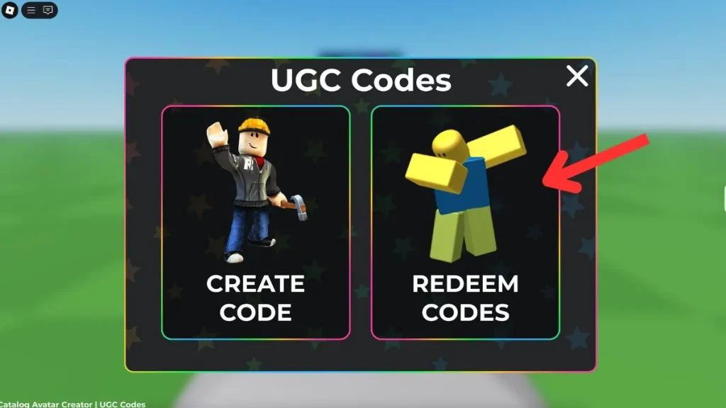 redimir los códigos limitados de Roblox UGC