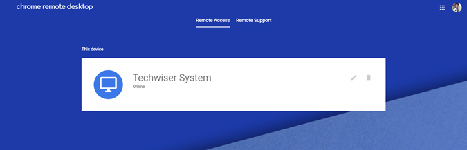 Dispositivo de host listo para el escritorio remoto de Chrome