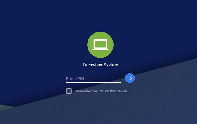 Ingresar el pin para acceder al escritorio remoto