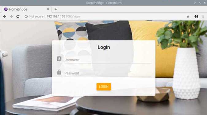 portal de inicio de sesión remoto de HomeBridge