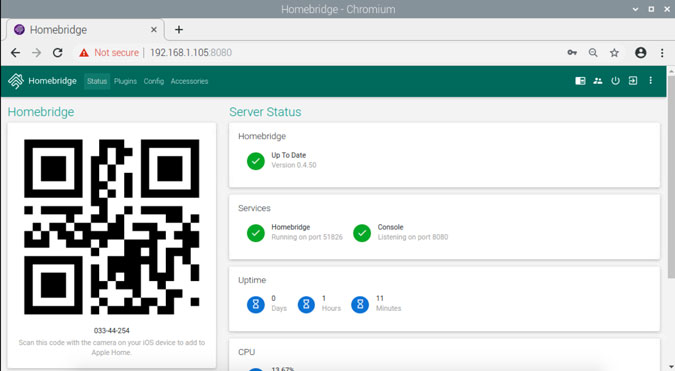 portal de inicio de sesión remoto de HomeBridge