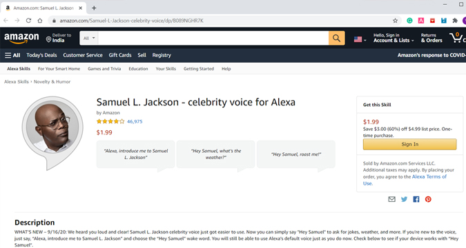 Use Samuel L. Jackson Skill