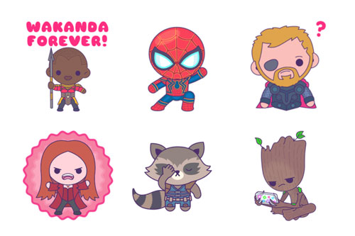 Pegatizaciones de Avengers lindas
