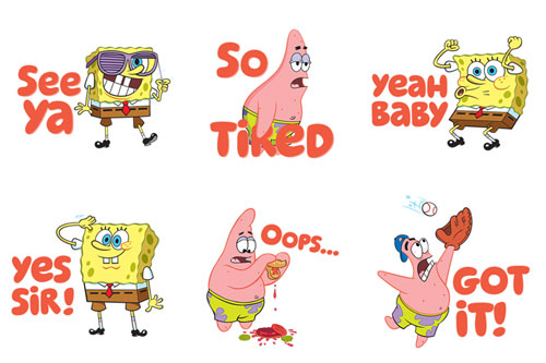 pegatinas de Bob Esponja