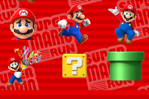 pegatinas de Mario