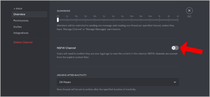 Hacer un canal NSFW en Discord
