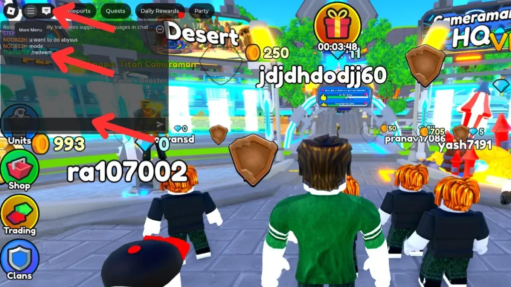 redimir los códigos de defensa de la torre del baño de Roblox