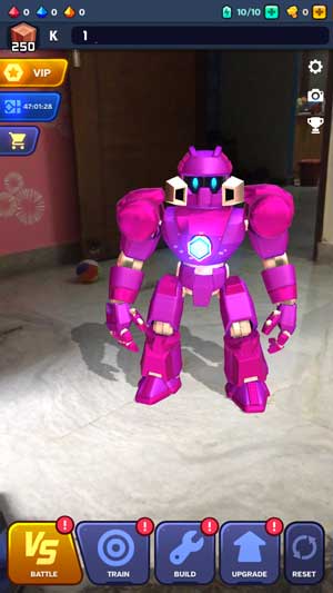 Juego de robot AR