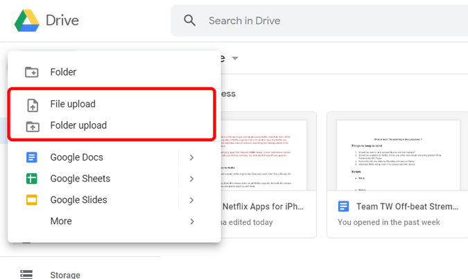 Subir archivos a Google Drive desde Chromebook