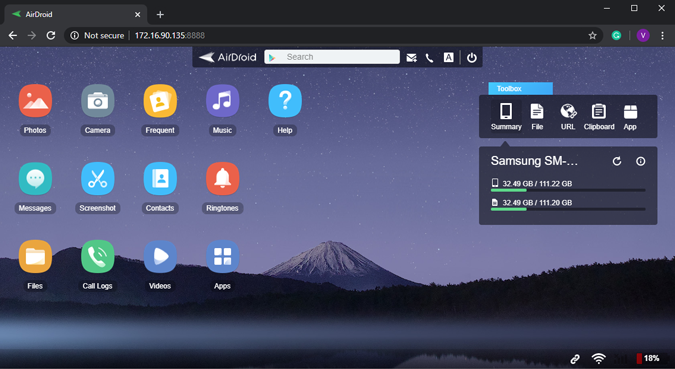 Airdroid-Local-Web-App